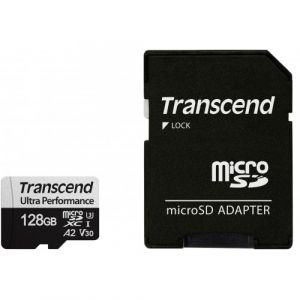 Transcend 128GBmicroSD w/ adapter UHS-I U3 A2 Ultra Performance