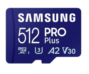Samsung 512GB micro SD Card PRO Plus with Adapter