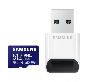 Samsung 512GB micro SD Card PRO Plus with USB Reader