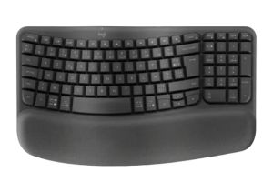 Logitech Wave Keys wireless ergonomic keyboard - GRAPHITE - US INT`L - 2.4GHZ/BT - N/A - INTNL-973 - UNIVERSAL