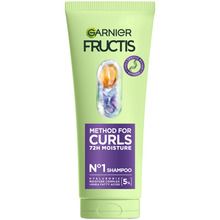 GARNIER Fructis Method For Curls Shampoo - Hydratační šampon pro suché vlnité and kudrnaté vlasy 200ml