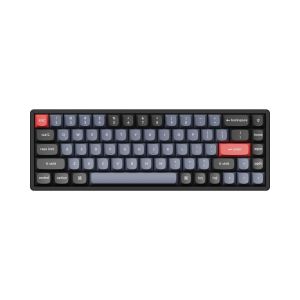 Keychron K6 Pro Aluminium Gaming Μηχανικό Πληκτρολόγιο 65% Keychron K Pro Blue διακόπτες RGB (Αγγλικό US) Μαύρο