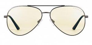 Home and office glasses GUNNAR Maverick Gunmetal Clear, Silver