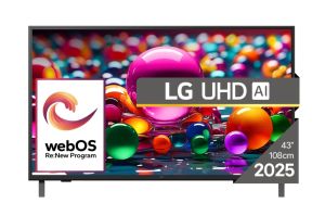 LG 43UA75003LA, 43" 4K UltraHD TV 4K, Black
