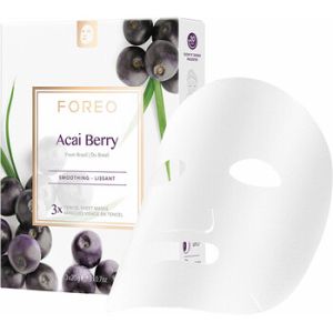 Foreo Acai Berry Smoothing Sheet Mask - Vyhlazující plátýnková maska pro zralou pleť 20.0g