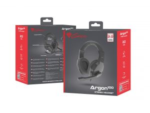  Genesis Gaming Headset Argon 100 Black Stereo