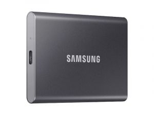  Samsung Portable SSD T7 2TB, USB 3.2, Read 1050 MB/s Write 1000 MB/s, Titan Gray