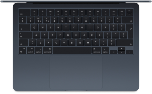 Apple Macbook Air (Apple M3 (8 Core) 4.05 GHz, 8C GPU/8GBunified memory/256GB/2560x1664/macOS) Midnight